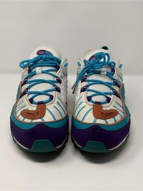 Size 13- Nike Air Max 98 Spirit Teal Charlotte Hornets